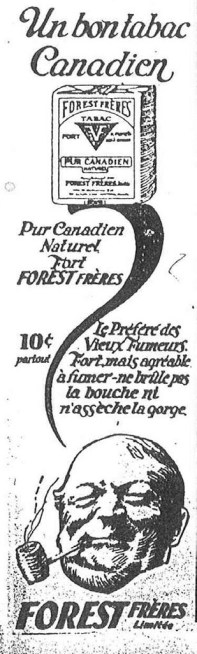 Publicité (source: Le Soleil, 12 avril 1924, p. 27)