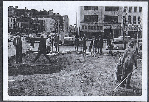 Début du jardin de Liz Christy (source: nycgovparks.org)